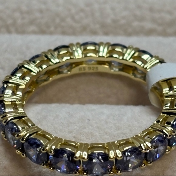 R009 | Eternity Tanzanite CZ Stone Ring - Picture 4 of 4